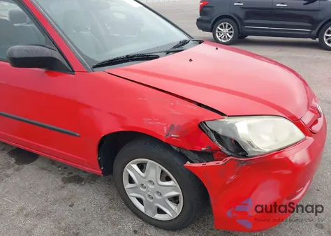 2005 Honda Civic Vp from USA, damaged, VIN 1HGES16375L020230